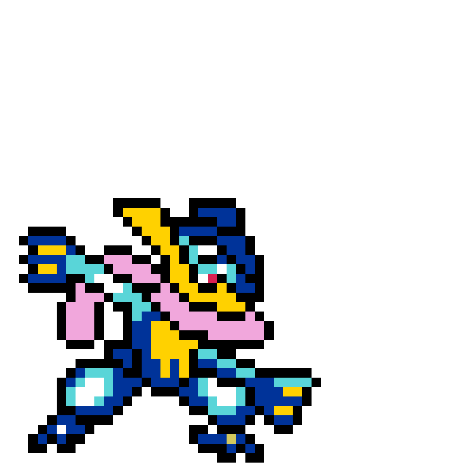 Greninja Pärlplatta Design