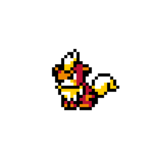 Growlithe pärlplatta mall