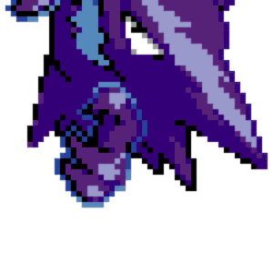 Haunter Shiny pärlplatta mall