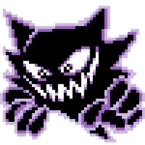 Haunter pärlplatta mall