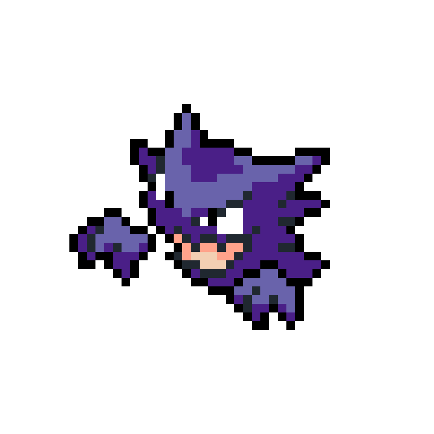 Haunter pärlplatta mall