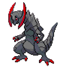 Haxorus Shiny pärlplatta mall