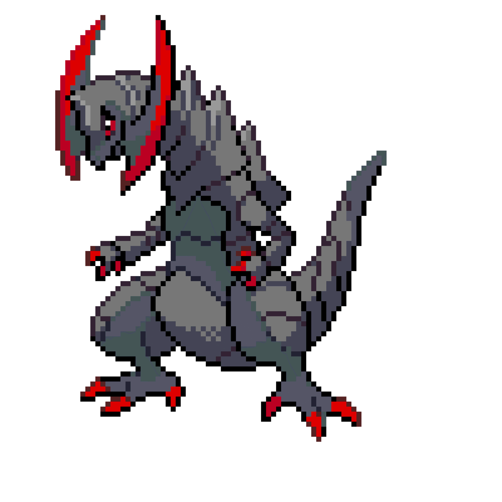 Haxorus Shiny Pärlplatta Design