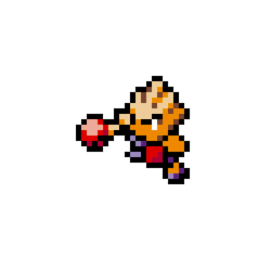 Hitmonchan pärlplatta mall