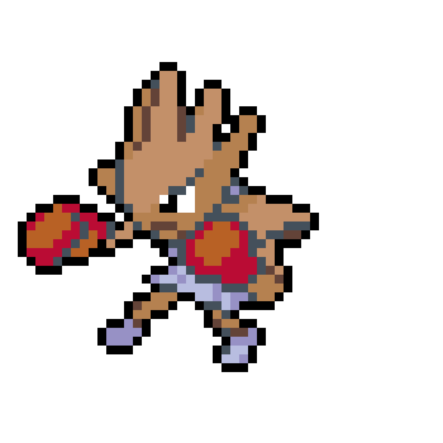 Hitmonchan pärlplatta mall