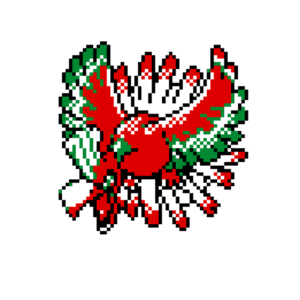 Ho-Oh Gen 2 pärlplatta mall