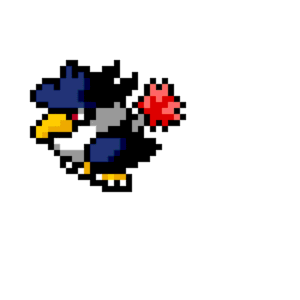 Honchcrow pärlplatta mall