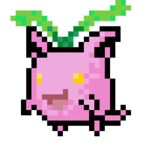 Hoppip Pokemon pärlplatta mall