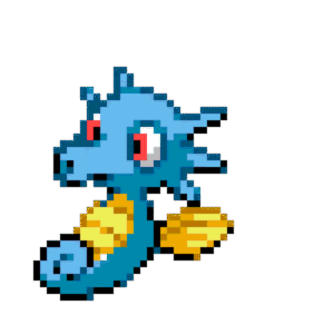 Horsea pärlplatta mall