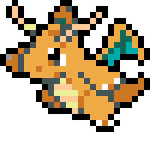 ICONDRAGONITE pärlplatta mall