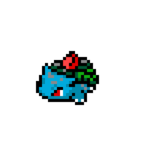 Ivysaur pärlplatta mall