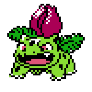 Ivysaur pärlplatta mall