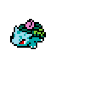 Ivysaur pärlplatta mall