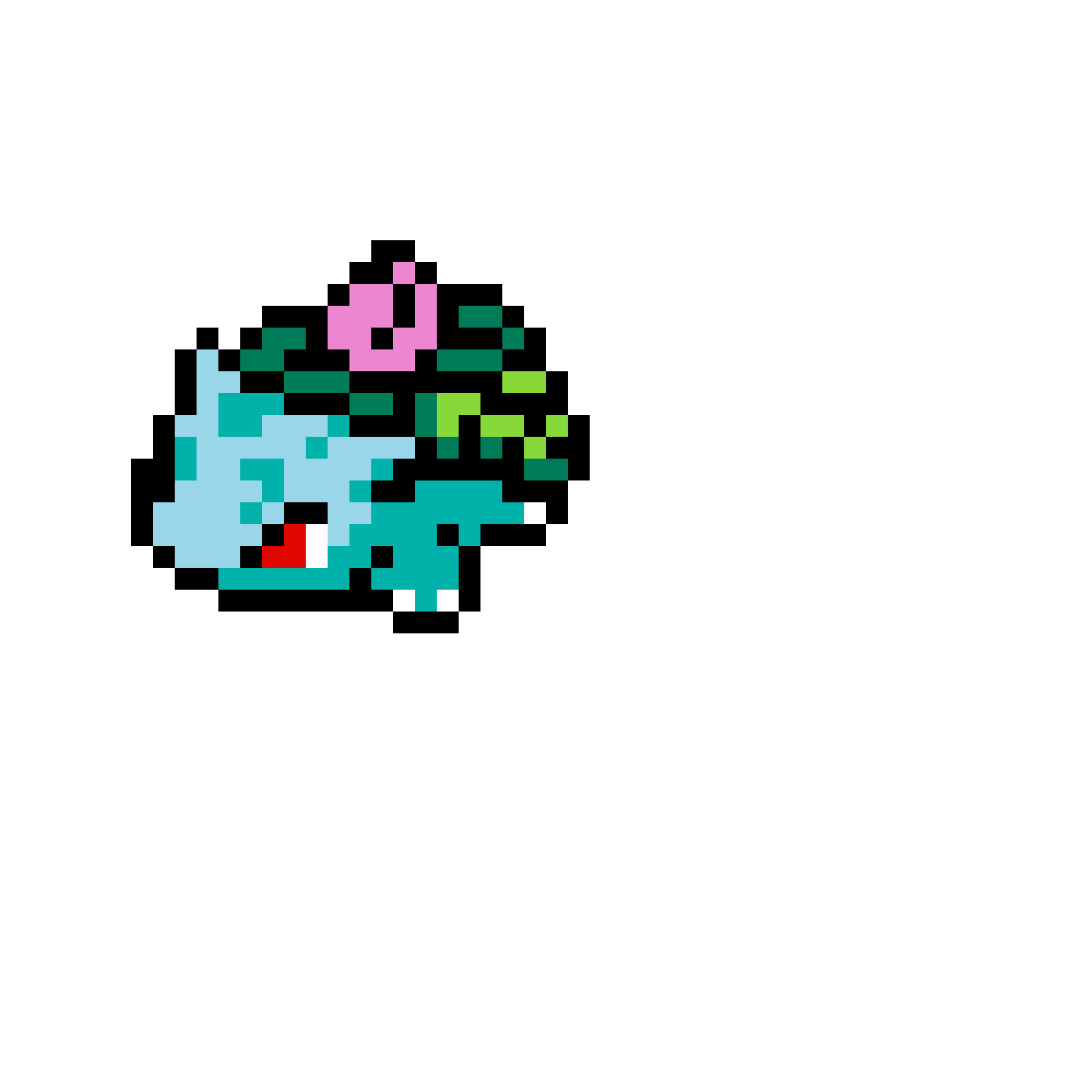 Ivysaur pärlplatta mall