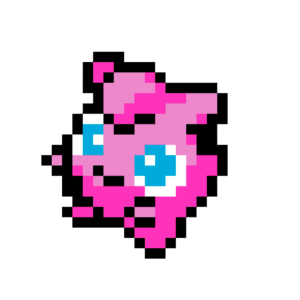 Jigglypuff pärlplatta mall