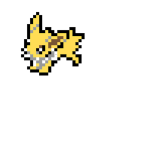 Jolteon pärlplatta mall