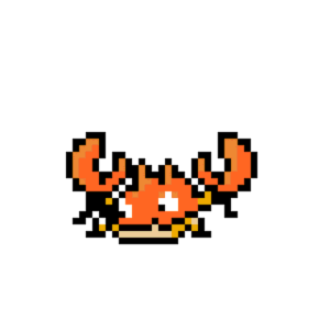 Krabby pärlplatta mall