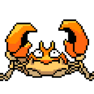 Krabby pärlplatta mall