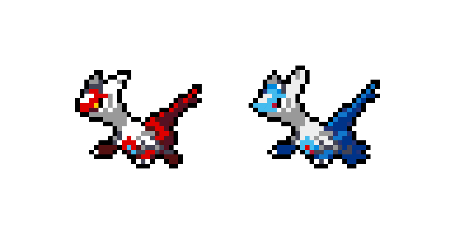Latios och Latias Pärlplatta Design