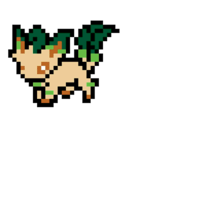 LEAFEON pärlplatta mall