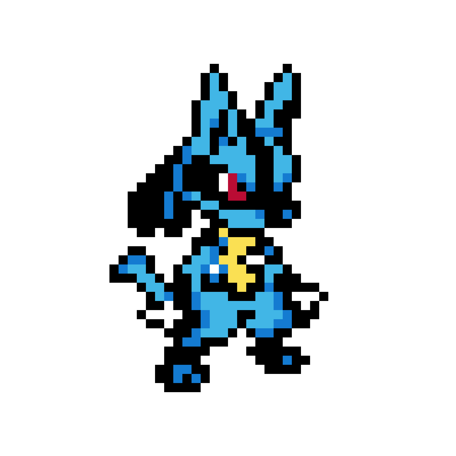 Lucario Storhuvud Pärlplatta Design