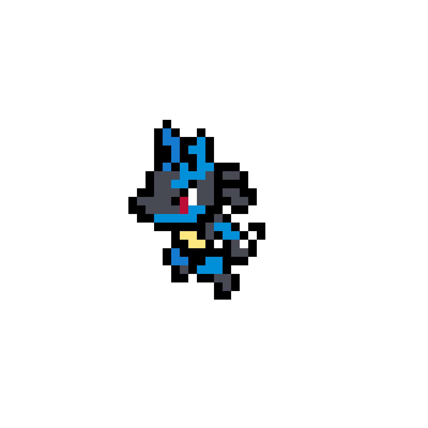 Lucario Pärlplatta Design