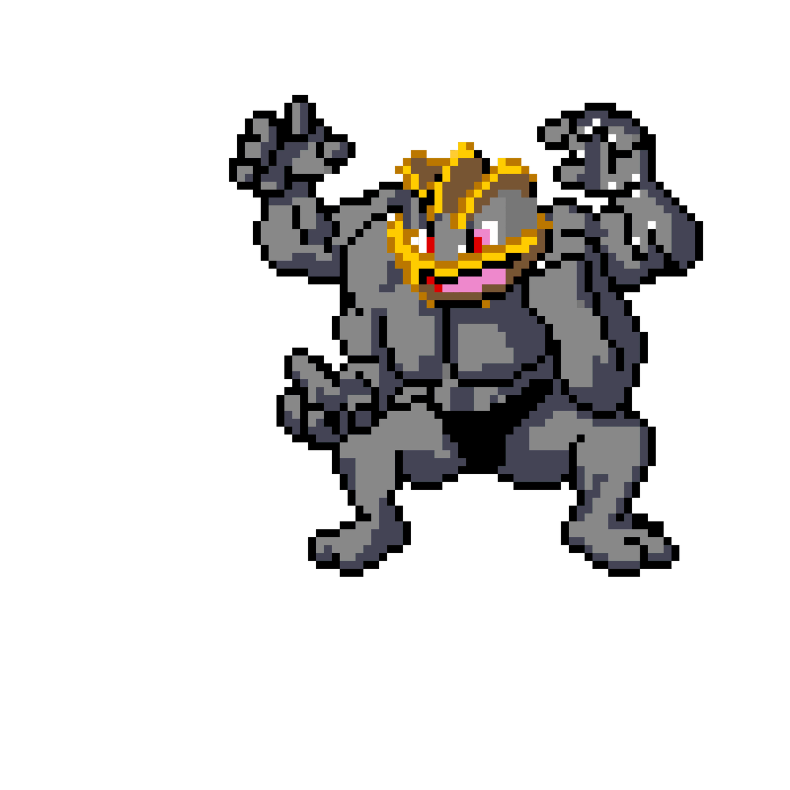 Machamp Pärlplatta Design