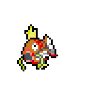 Magikarp pärlplatta mall