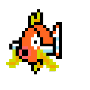 Magikarp pärlplatta mall