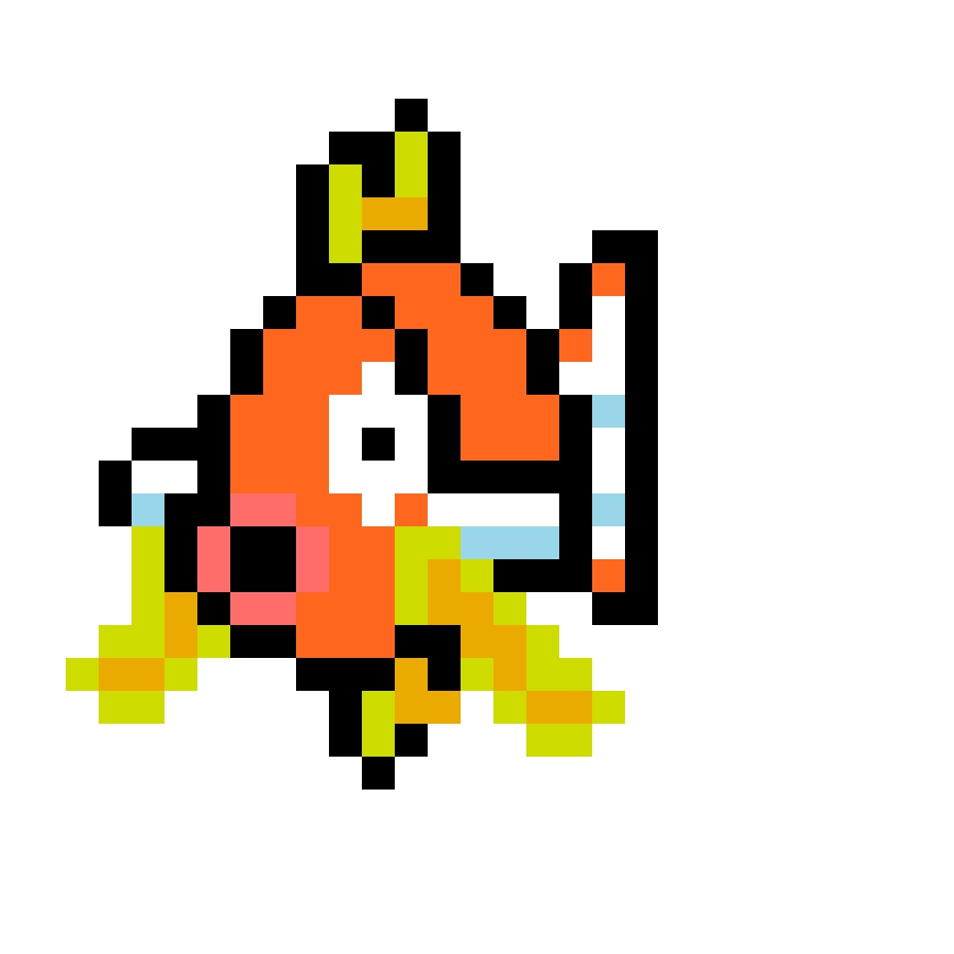 Magikarp Pärlplatta Design