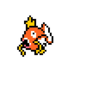 Magikarp pärlplatta mall