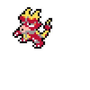 Magmar pärlplatta mall