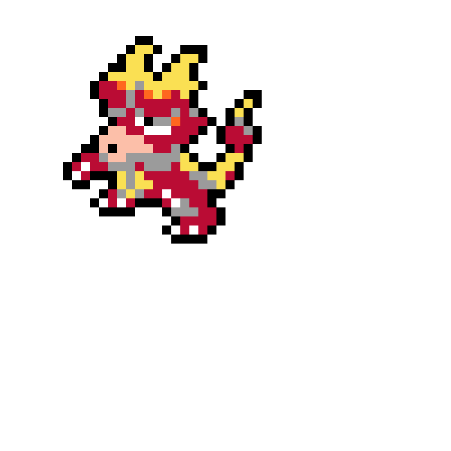 Magmar pärlplatta mall