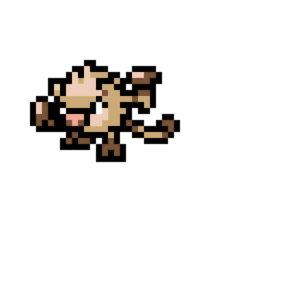 Mankey pärlplatta mall