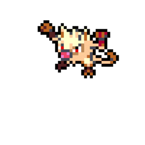 Mankey pärlplatta mall