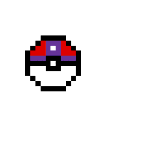 Master Ball Nybörjare pärlplatta mall