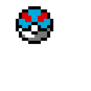 Master Ball pärlplatta mall