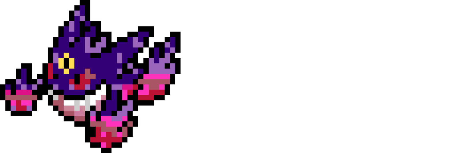 Mega Gengar Pärlplatta Design