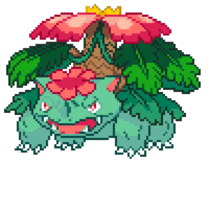 Mega Venusaur pärlplatta mall