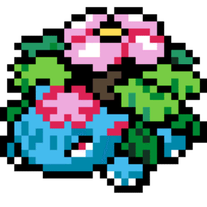 Mega Venusaur pärlplatta mall