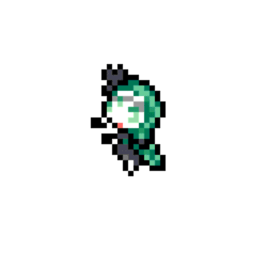 Meloetta Shiny (form Lirica) pärlplatta mall