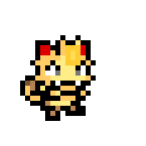 Meowht pärlplatta mall