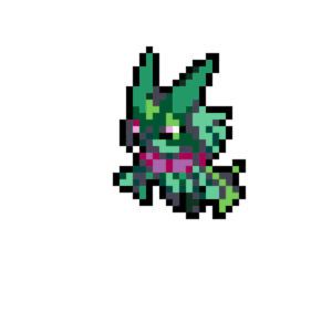 Meowscarada pärlplatta mall