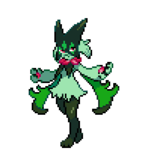 Meowscarada pärlplatta mall