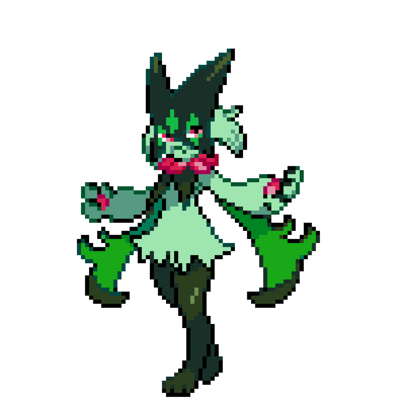 Meowscarada Pärlplatta Design