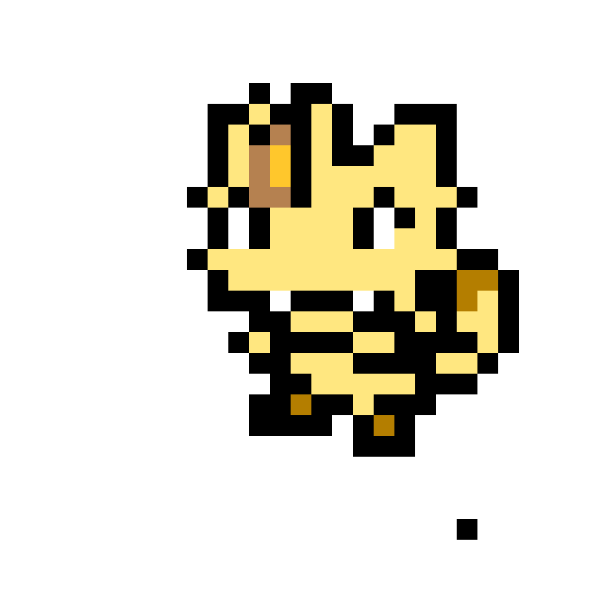 Meowth Pokemon Pärlplatta Design