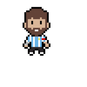 Messi Argentina Pärlplatta Design