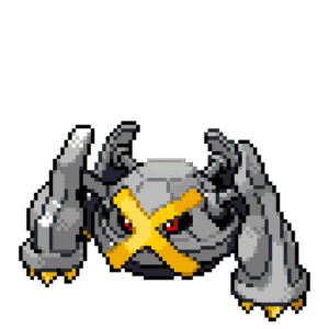 Metagross Shiny pärlplatta mall