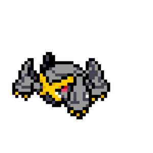 Metagross Shiny pärlplatta mall