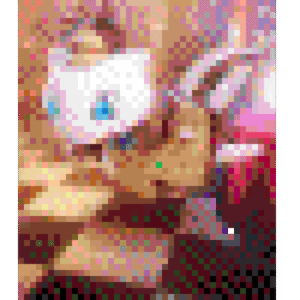 Mew Detective pärlplatta mall